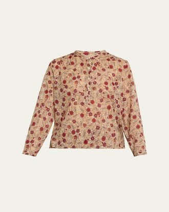Isabel Marant Maria Floral Cotton Top