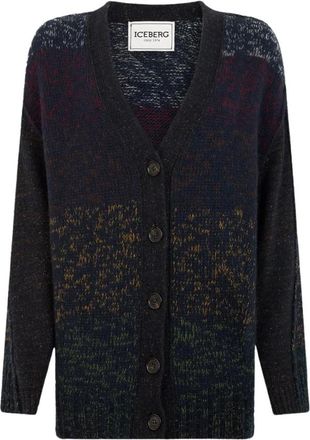 Iceberg Cardigan - - Knitwear - Donna - Multicolore - S