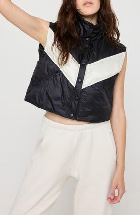 Spiritual Gangster Scout Puffer Vest in Black at Nordstrom Rack, Size X-Large