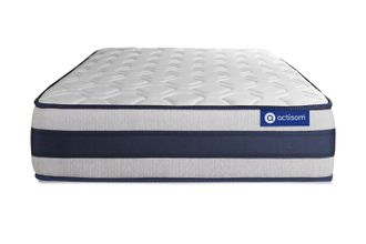 Actisom Actisom - Colch&oacute;n Blanco Con Muelles Ensacados Y Espuma Viscoel&aacute;stica 90 X 200