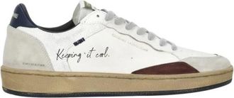 Crime London Chelsea Sneakers - Heren - Sneakers - Wit - 42 EU - Leer - Schoenen