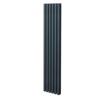 MonsterShop Oval Column Radiator - 1800mm x 360mm - Anthracite Grey
