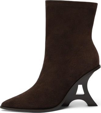 Mani&egrave;re De Voir The Eiffel Heeled Suede Boot in Espresso at Nordstrom, Size 9