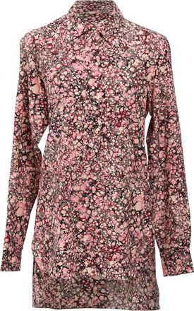 Victoria Beckham Printed Long Back Shirt in Multicolor Viscose