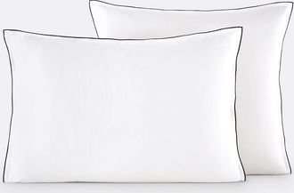 La Redoute Interieurs Kussensloop in gewassen satijnkatoen, Victor, effen