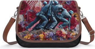 Generic U.S. Independence Day Womens Crossbody Bag Fashion Shoulder Handbags Message Tote Bag with Adjustable Strap