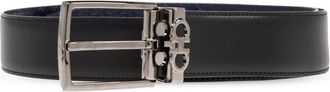 Ferragamo Omkeerbare riem - Heren - Riemen - Zwart - 110 CM - Leer - Accessoires