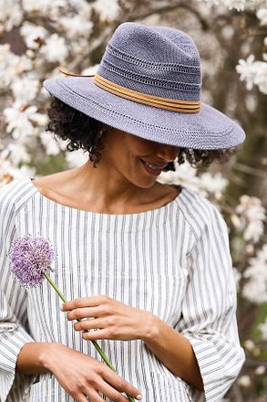 Terrain Vented Crown Sun Hat with Faux Suede Trim