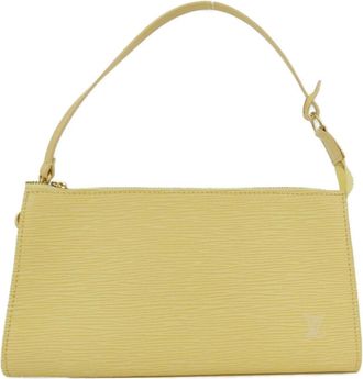 Louis Vuitton Epi Matte Gold Leather Pochette (Pre-Owned)