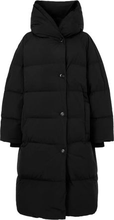 TOMBOY buttoned hooded jacket - women - Nylon/Polyester/Down/Feather - OS - Black