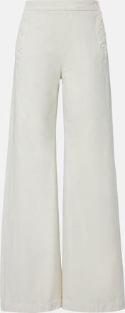Nili Lotan Reed cotton wide-leg pants
