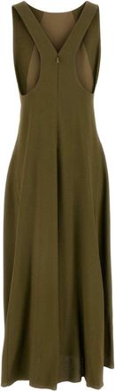 Fendi Womens Sable Dress Green Viscose