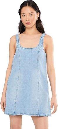 Blank NYC Summertime Flare Denim Min Dress in Blue Womens Dress Blue : XS, Cotton/Denim