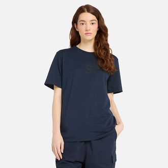 Timberland T-Shirt TIMBERLAND Print Stack Logo Short Sleeve Tee, Herren, Gr. XXL, schwarz sapphire, Single Jersey, Obermaterial: 100% Baumwolle, Rundhals, Shirts