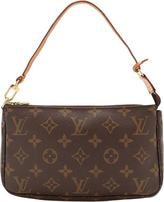 Louis Vuitton Brown Monogram Canvas Pochette Accessoires (Authentic Pre-Loved)