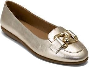 Aerosoles Bell Ballet Flat - Wide Width Available in Soft Gold/Gold at Nordstrom Rack, Size 5.5