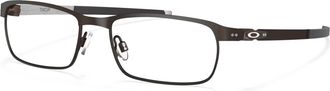 Oakley Mens Ox3184 Tincup Metal Eyeglasses Frame In Powder Pewter