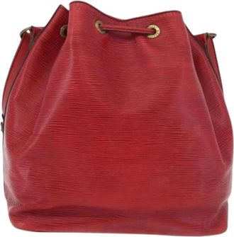 Louis Vuitton Pre-owned Petit Noe Handtas - Dames - Vintage Tas - Rood - ONE Size - Leer - Vintage