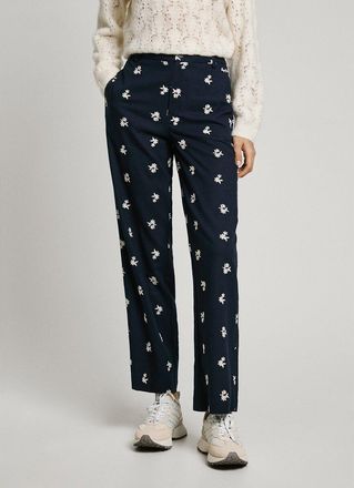 Pepe Jeans London Rechte bedrukte broek