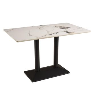 Macabane Conjunto n.&ordm; 1: mesa de bistr&oacute; rectangular de 120 x 70 cm de cer&aacute;mica