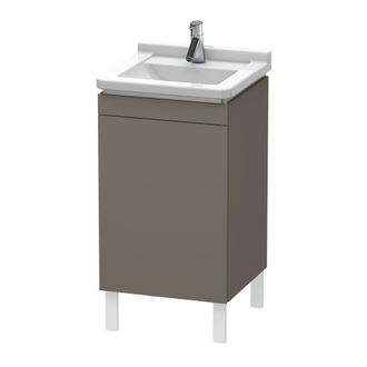 Duravit Duravit L-cube M&oacute;dulo De Lavabo Vertical, 1 Puerta, Con Bisagra A La Derecha, 460mm, Para Starck 3 030348, Color: Flanela Gris Seda Lacado Mate - Lc61