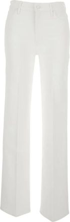 Mother Jeans con passanti per cintura - Bianco