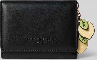Seidenfelt Manufaktur Portemonnaie in Leder-Optik Modell Ilmi in Black, Gr&ouml;&szlig;e 1