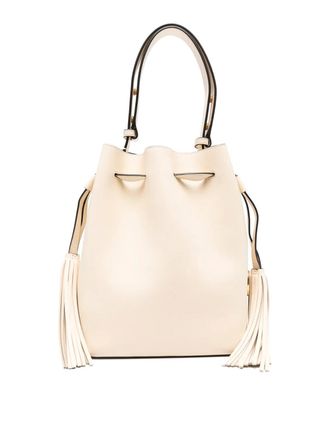Valentino Garavani Drawstring Bag Butter White