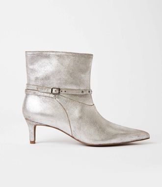 Seychelles Womens Milan Ankle Booties In Silver