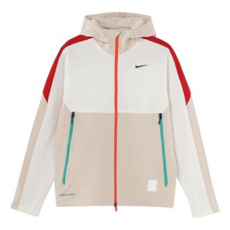 Nike Mens Nike Casual Sports Logo Hooded Long Sleeves Sail White Jacket DQ5064-133