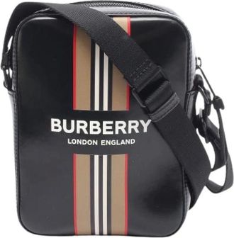 Burberry Pre-owned Cross Body Bags, female, Black, Size: ONE SIZE Pre-owned Fabric crossbody-bags