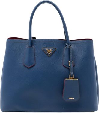 Prada Pre-owned Prada Medium Saffiano Cuir Double Satchel Ladies 95TDICS3ZIJHQA0N