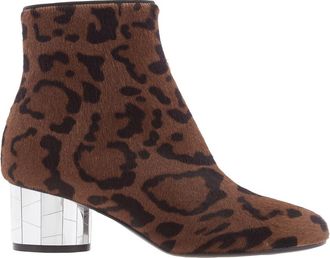 Ferragamo Mirrored Heel Ankle Boots, Size 5 C