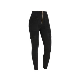 Freddy Jeggings WR.UP stile cargo con vita alta e lunghezza 7/8