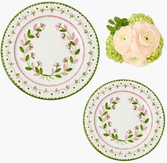 Mrs. Alice Green & Pink Josephine Garland Starter Plate at Nordstrom
