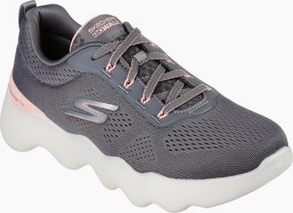 Skechers Womens Slip On Trainers - Grey/Multi - Size: 4.5