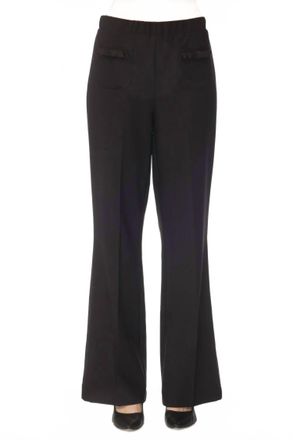 Joseph Ribkoff Bow Pockets Pull On Flared Pant In Black