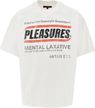 Pleasures Relief text-print T-shirt - men - Cotton - 44 - White