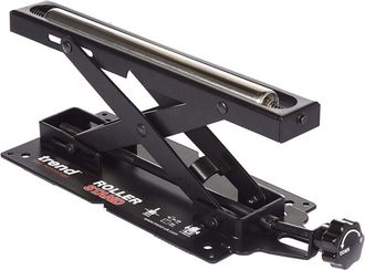 Trend Supporto a rullo per sega da banco regolabile, il rullo con cuscinetti a sfera consente di tirare facilmente il lavoro sul letto della macchina