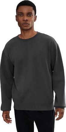Beyond Yoga Luxefleece Crew Neck Pullover Mens Sweatshirt Black Ash : MD, Cotton/Polyester