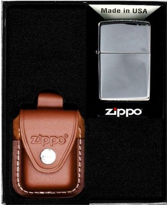 OEM Juego De Encendedores Zippo Cromado Alto Pulido Regalo N.&deg; 4