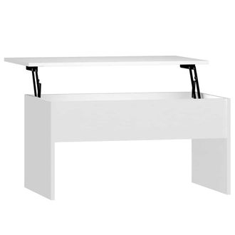 vidaXL Vidaxl - Tavolino Da Salotto Bianco 80x50,5x41,5 Cm Legno Multistrato