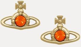 Vivienne Westwood Nano Solitaire Earrings Gold-sun-crystal Gold-sun-crystal Women