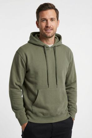 Fruit Of The Loom Kapuzensweatshirt FRUIT OF THE LOOM, Herren, Gr. XXXL (60/62), gr&uuml;n (olivgr&uuml;n), angeraute Sweatware, Obermaterial: 80% Baumwolle, 20% Polyester, unifa