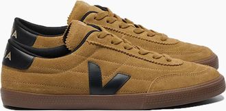 Veja Mens VEJA PANENKA SUEDE TRAINER TENT/BLACK/BARK - Yellow - Size: 11