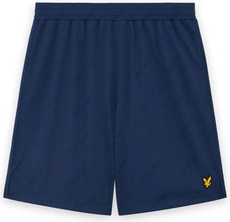 Lyle & Scott Embossed Football short - Heren - Korte broeken - Blauw - Maat: XS