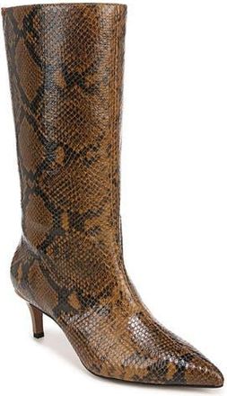 Franco Sarto Amari Pointed Toe Boot in Taupe Python at Nordstrom Rack, Size 9.5