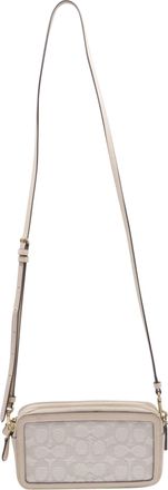 Coach Kira Signature Jacquard Crossbody Bag in Ivory Canvas