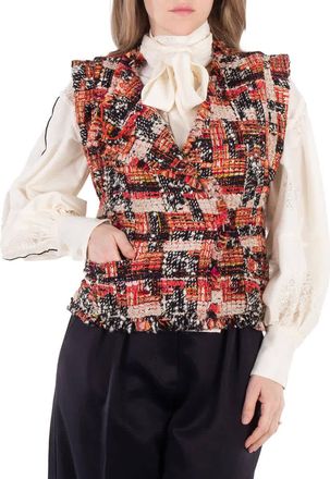 Isabel Marant Ladies Pink Djiroy Wool Tweed Vest