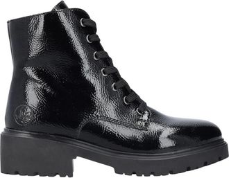 Rieker Veterschoenen tot halverwege de enkel - Dames - Veterlaarzen - Zwart - 37 EU - Schoenen